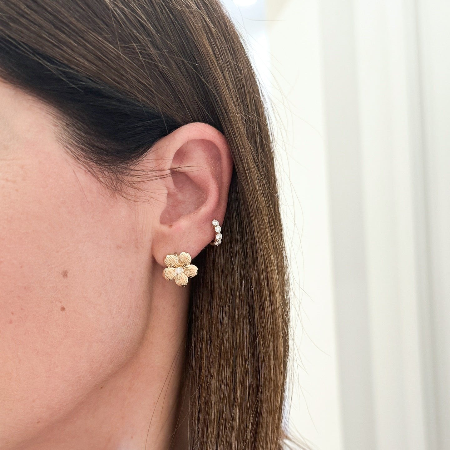 Cherry blossom earrings clearance