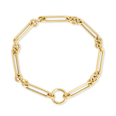 Mixed Chain Enhanced Bracelet in 14k yellow gold
