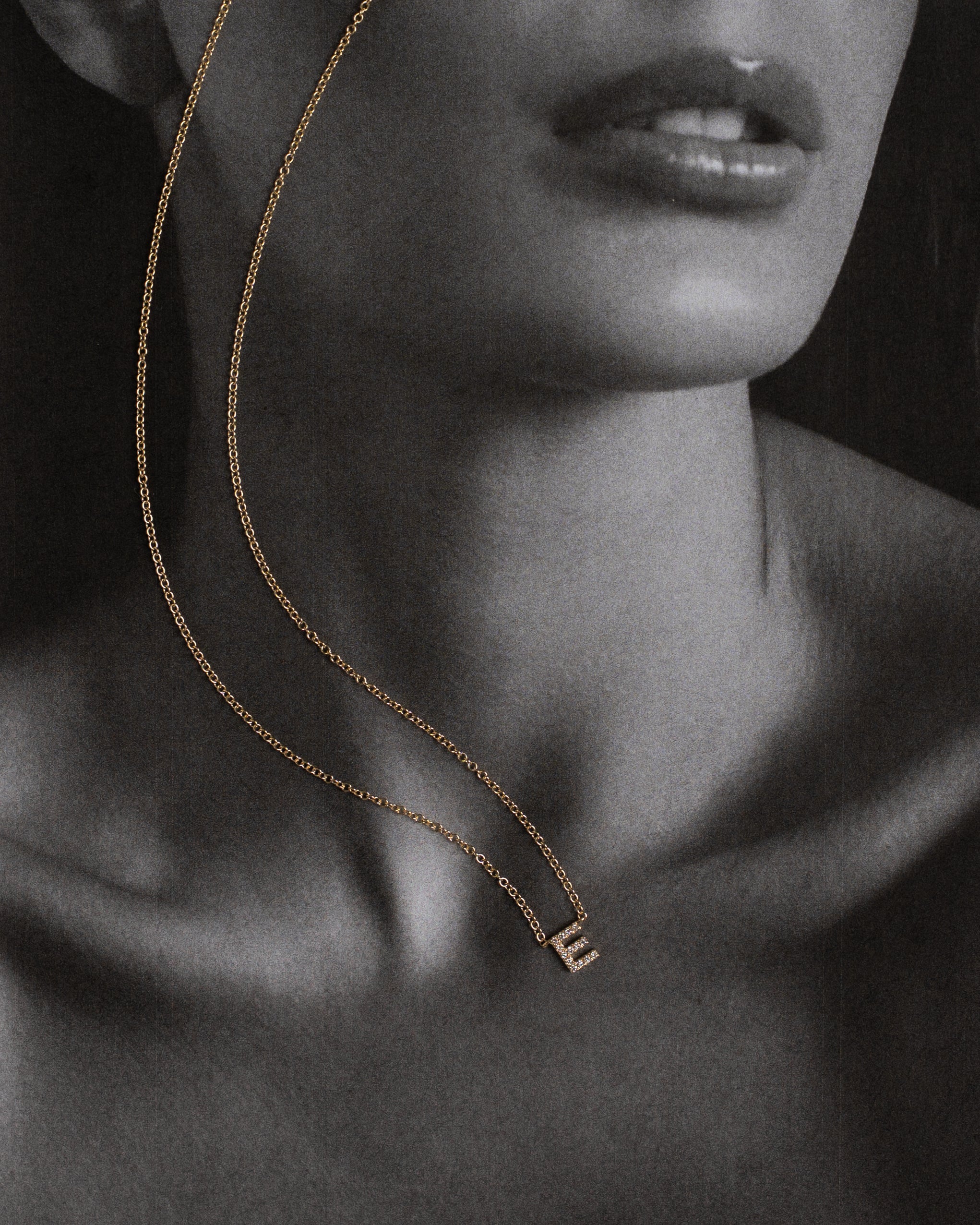 Diamond Initial Necklace
