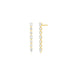 Diamond Carrie Drop Stud Earring in 14k yellow gold