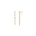 Diamond Carrie Drop Stud Earring in 14k rose gold