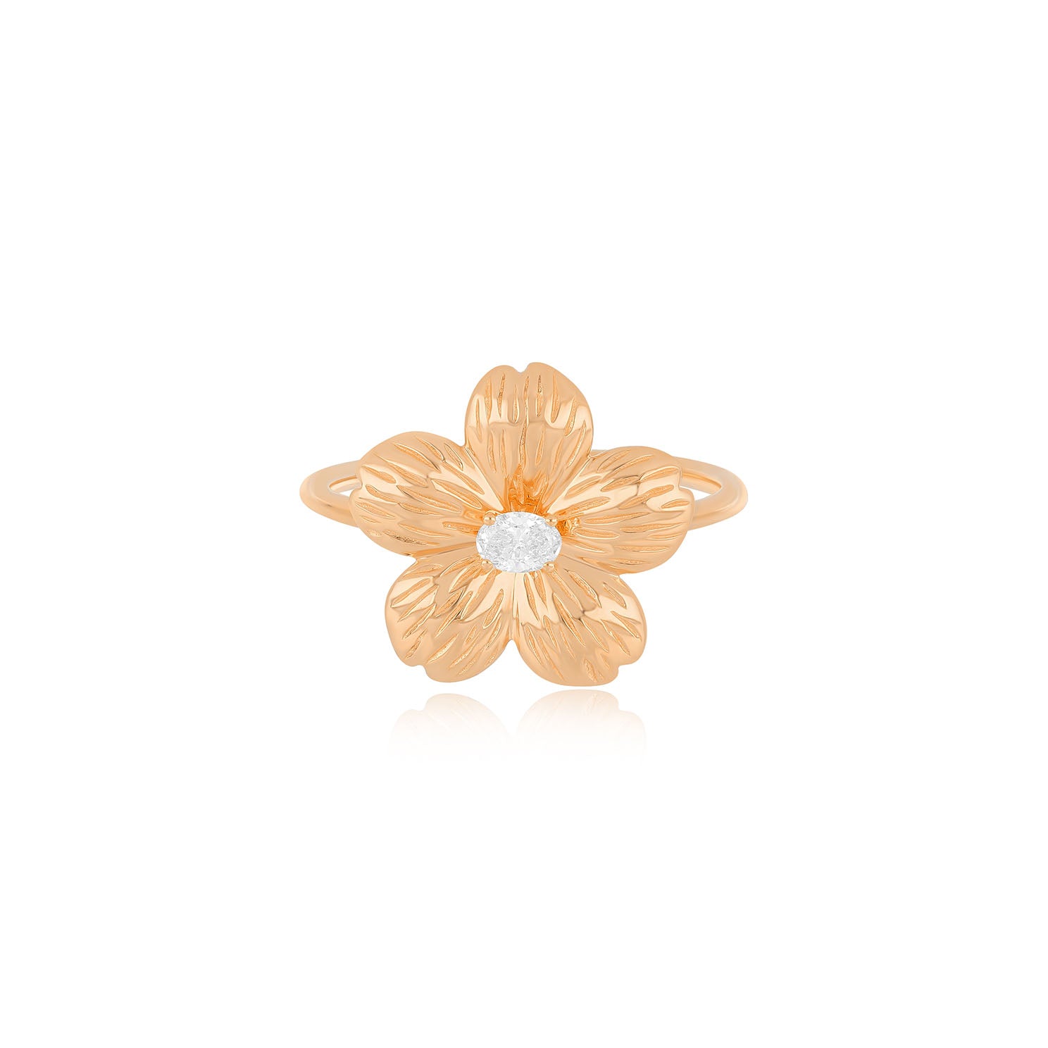 Cherry Blossom Ring in 14k rose gold