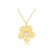 Cherry Blossom Necklace in 14k yellow gold