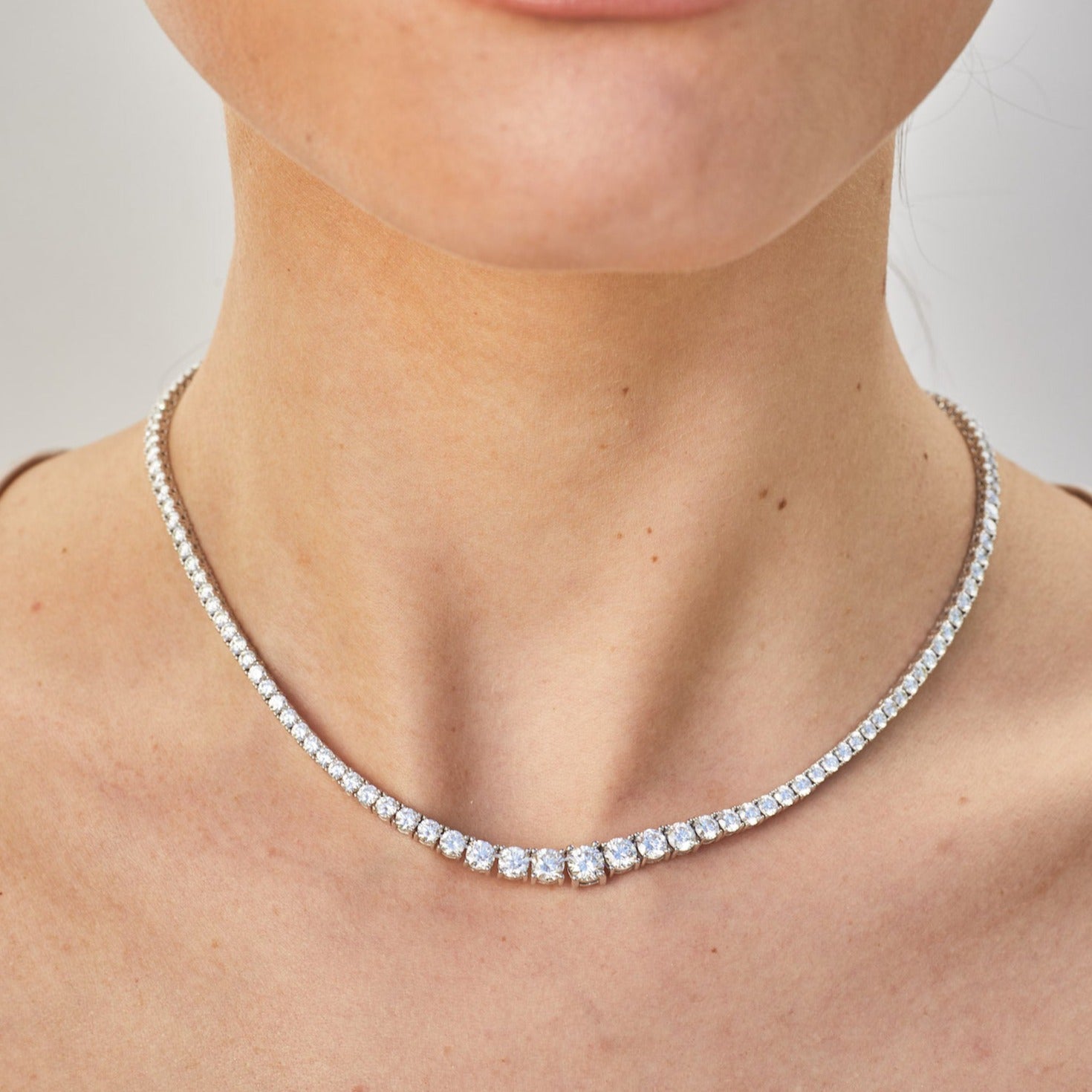 Buy Diamond Riviera Necklace Online in India - Etsy