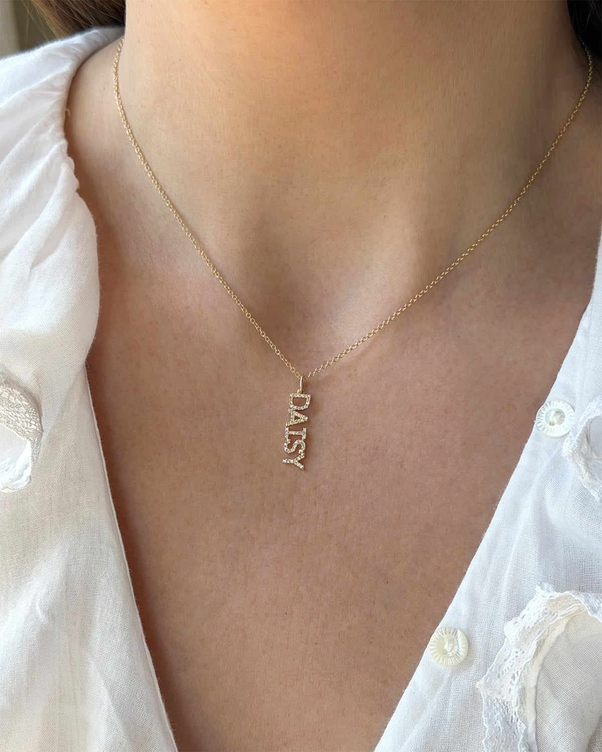 Diamond Name Charm