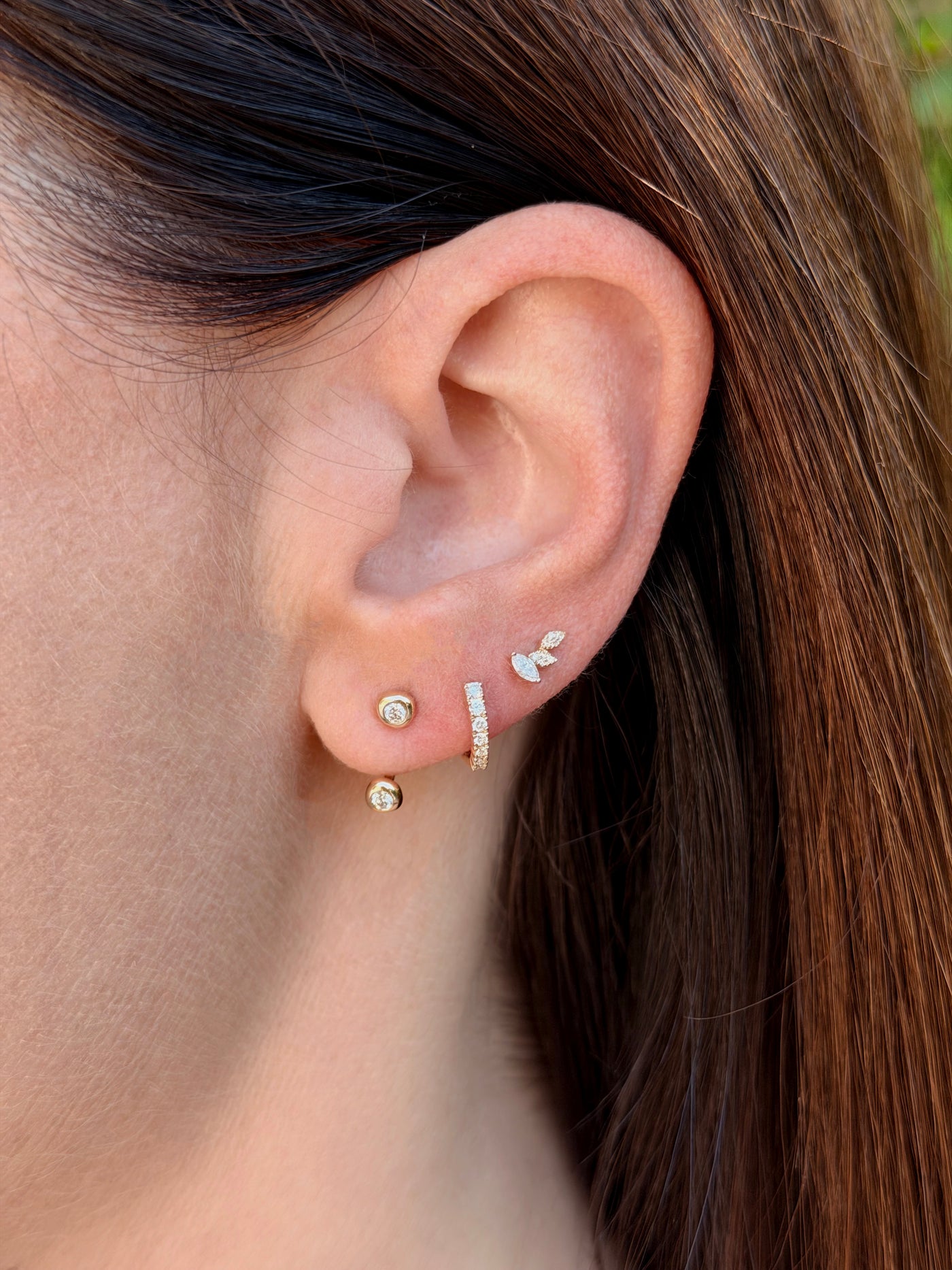 Diamond Pillow Illusion Earrings