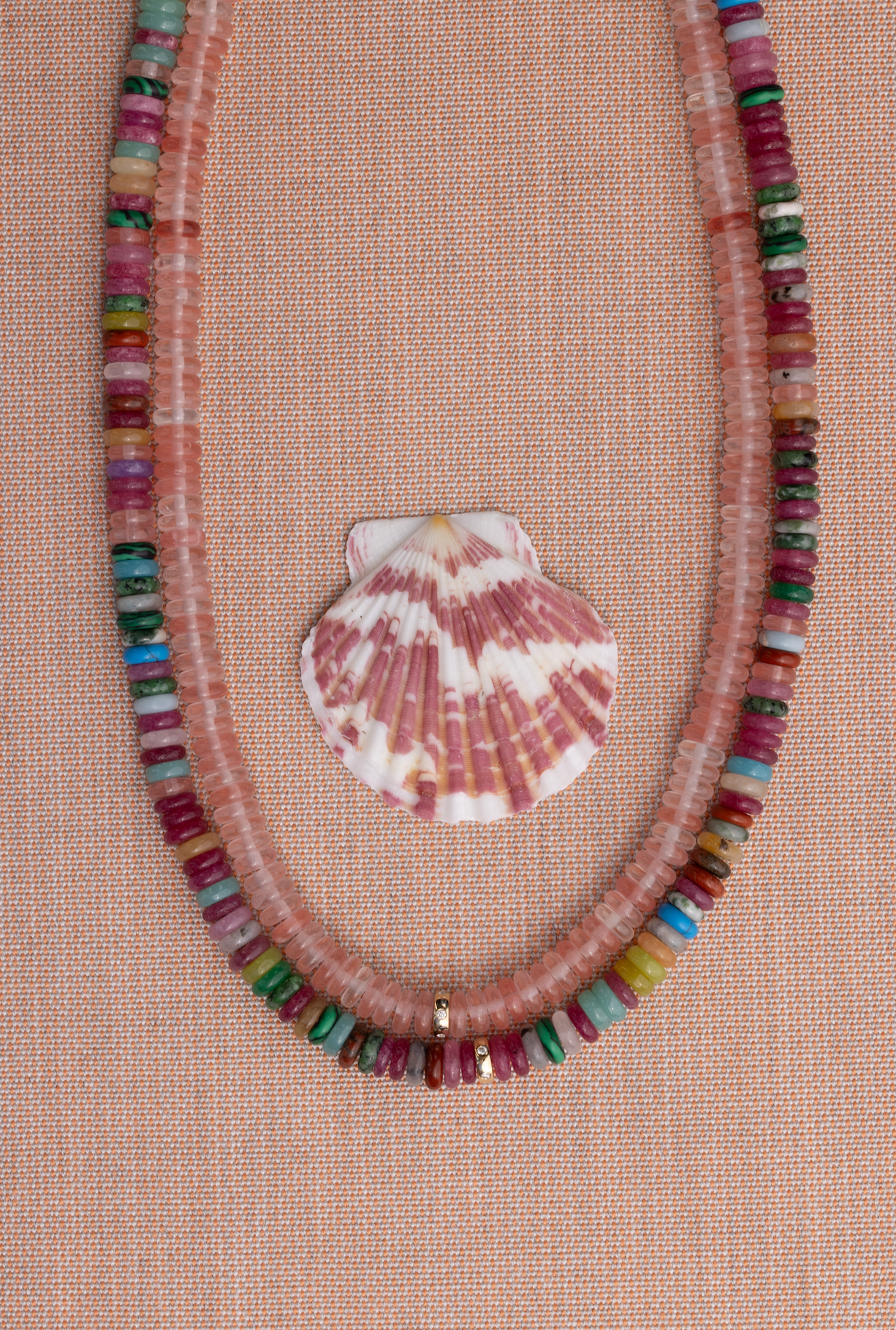 Party Mix Rondelle Bead Necklace