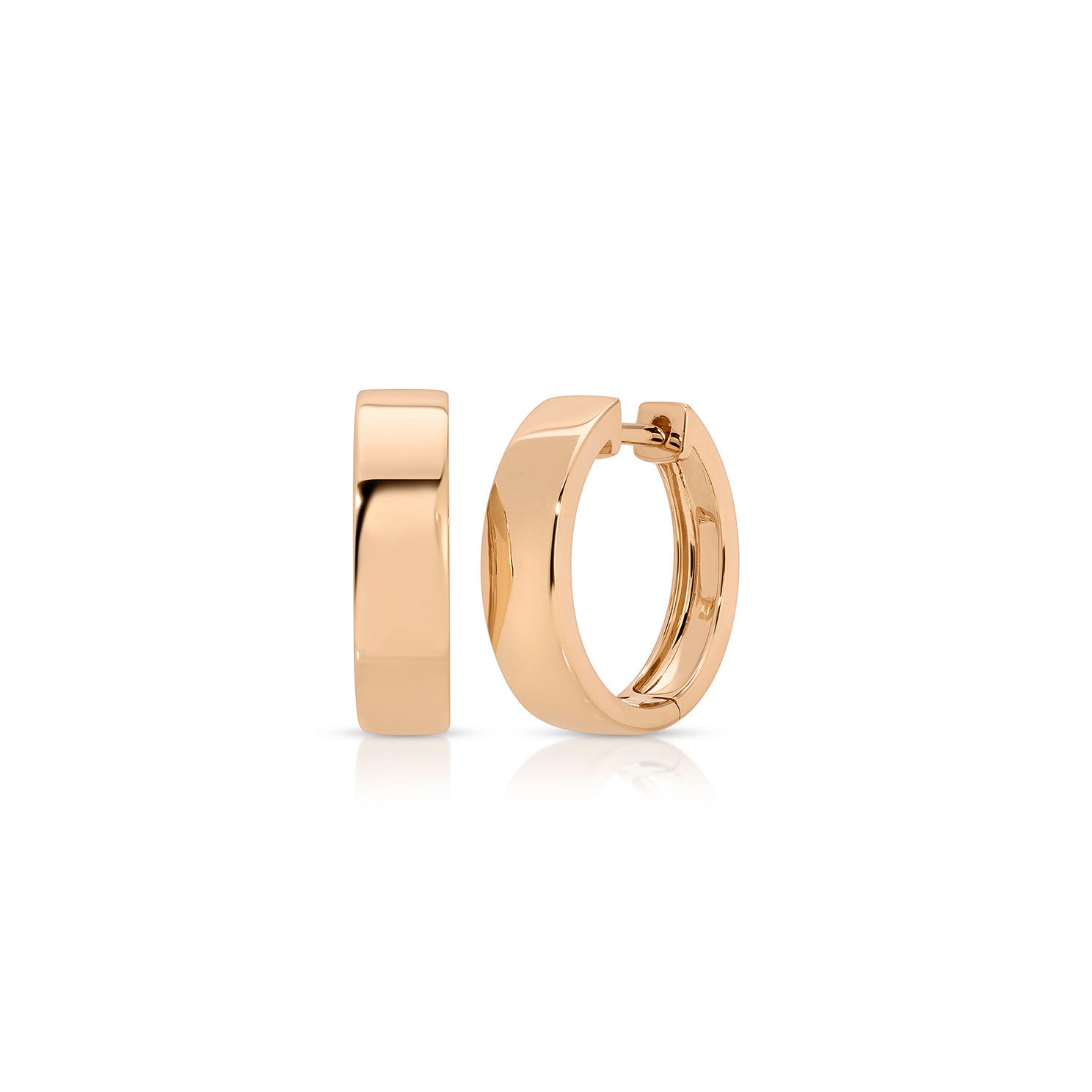 Charlie Hoop Earrings in 14k Rose Gold