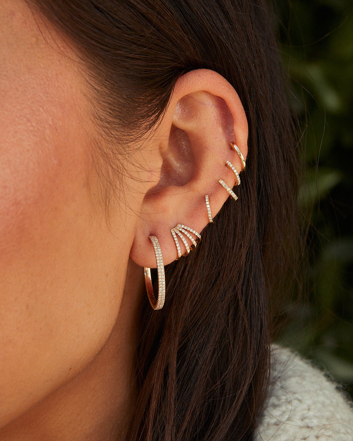 Gold Mini Huggie Earring