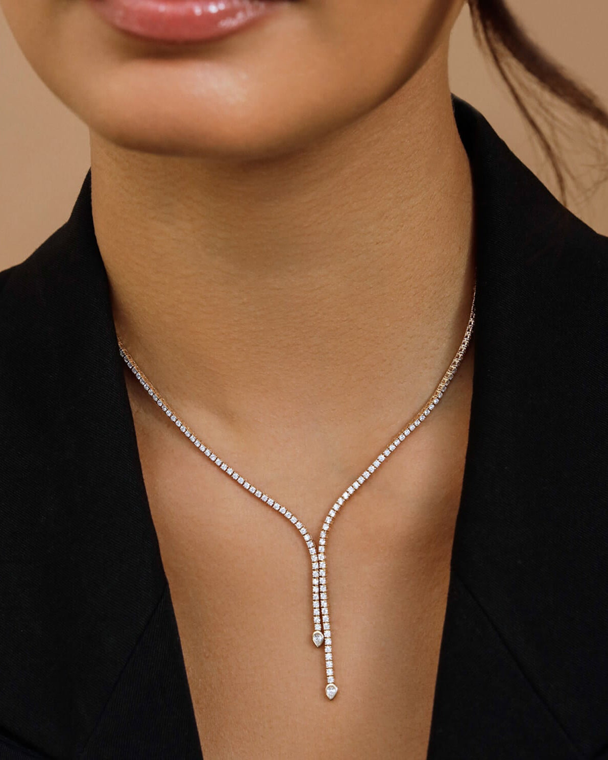 Diamond Lily Necklace