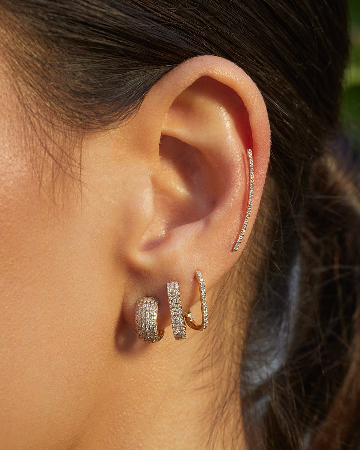 Diamond Lola Hoop Earrings