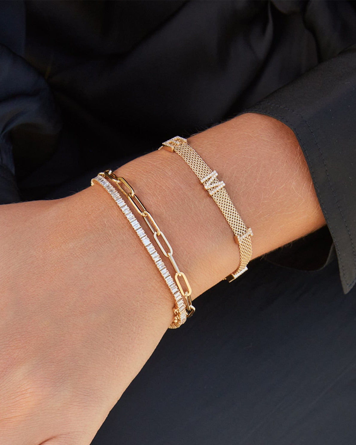 Prong Set Diamond Baguette Eternity Bracelet