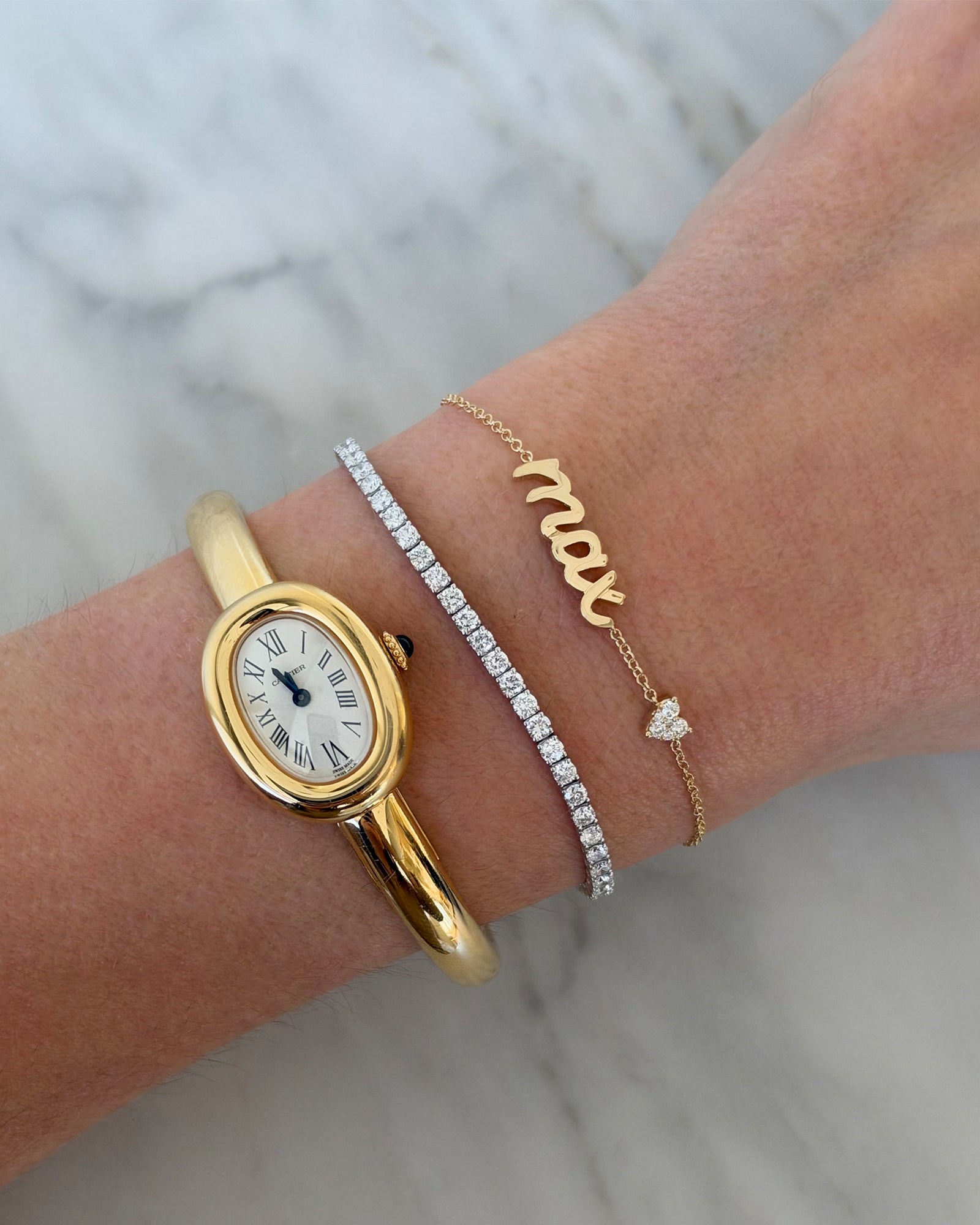 You Have My Heart Script Name Bracelet