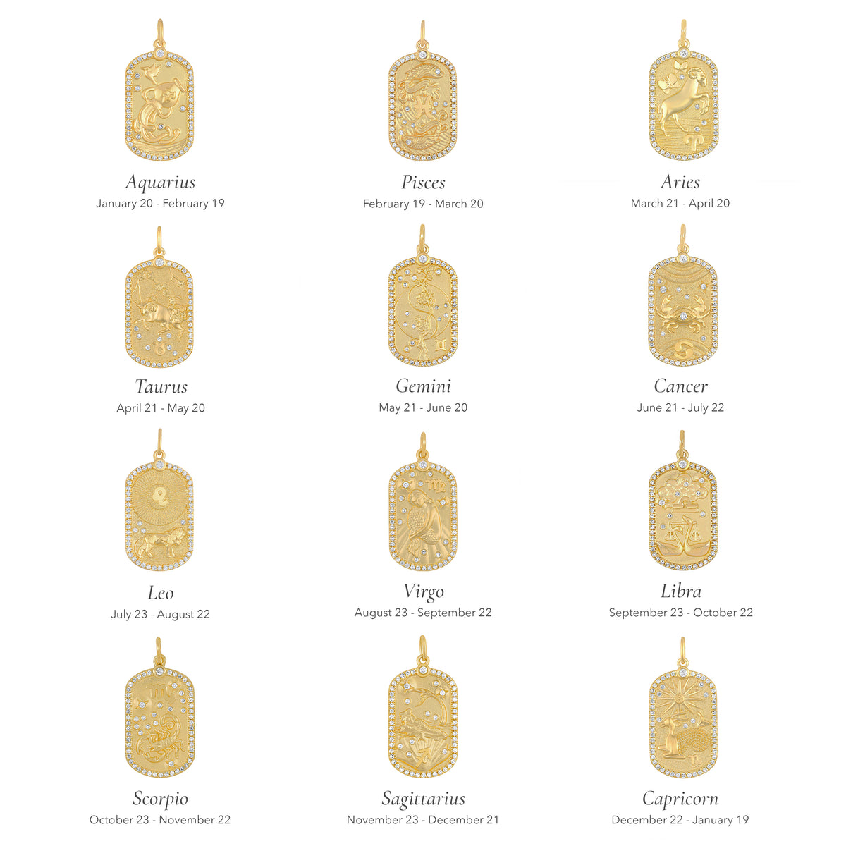 Diamond Zodiac Necklace
