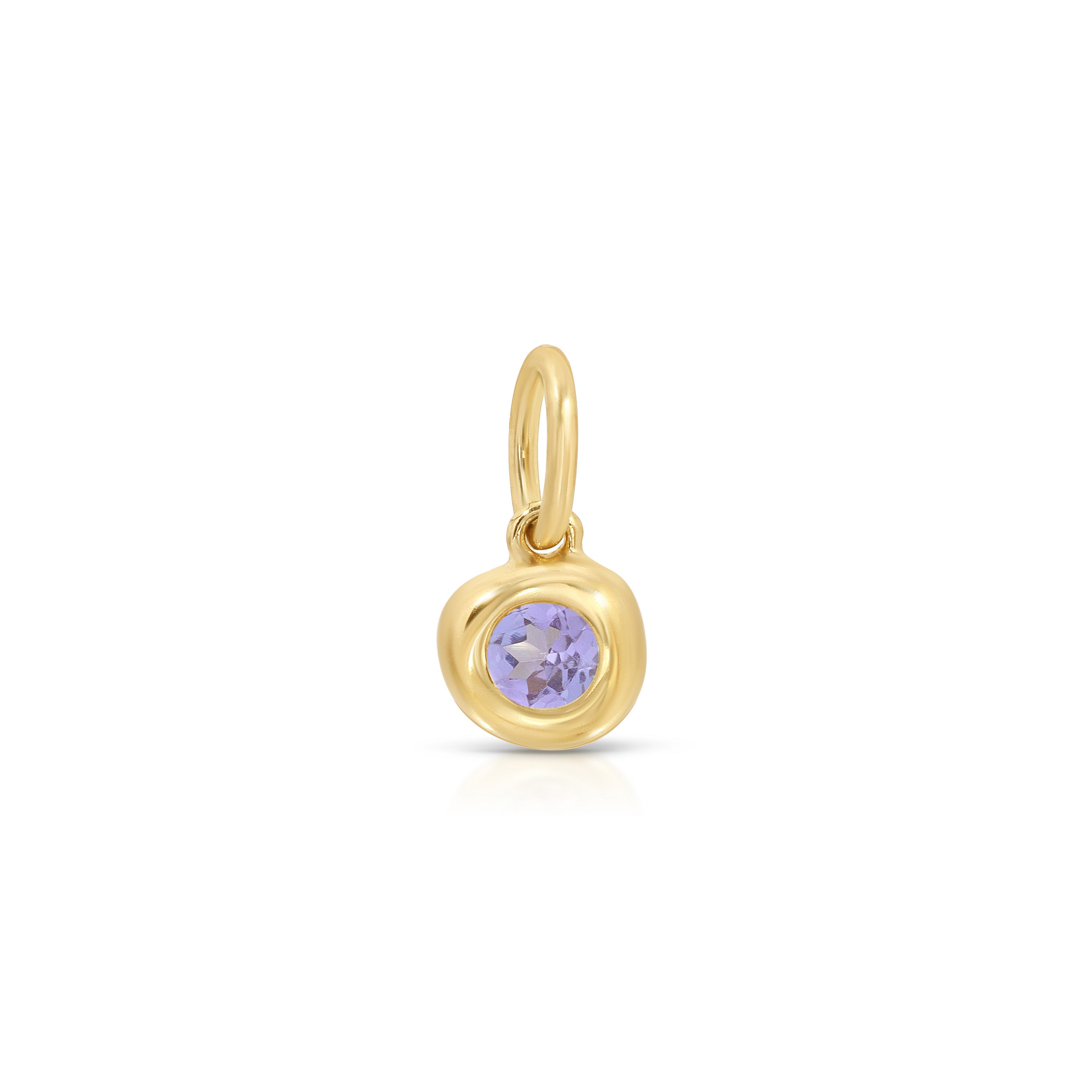 Amethyst Birthstone Pillow Charm