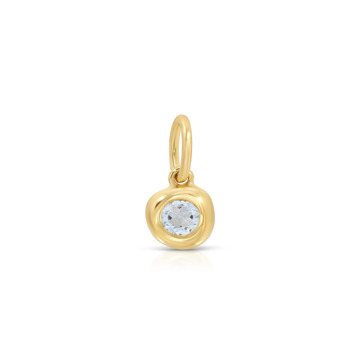 Aquamarine Birthstone Pillow Charm