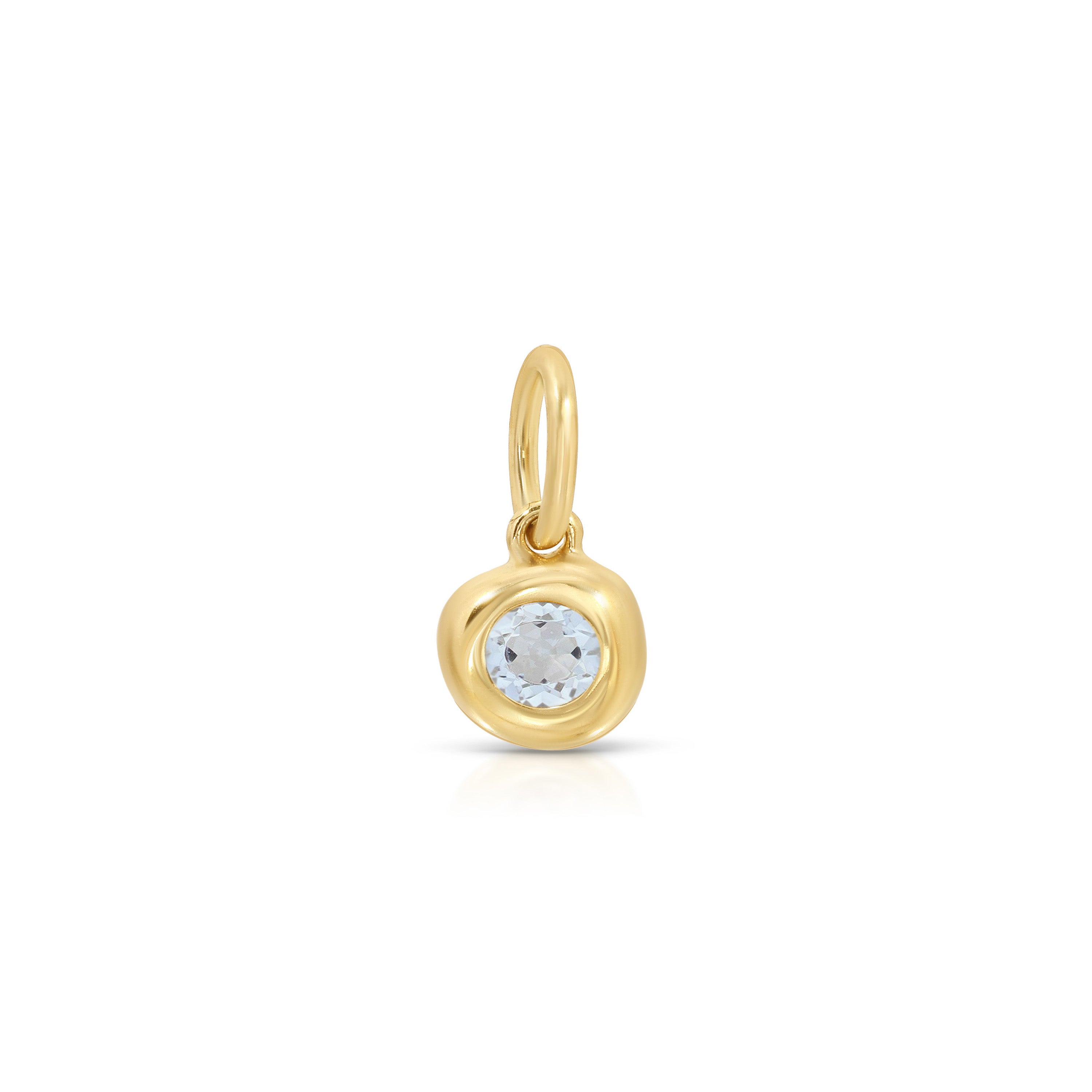 Aquamarine Birthstone Pillow Charm