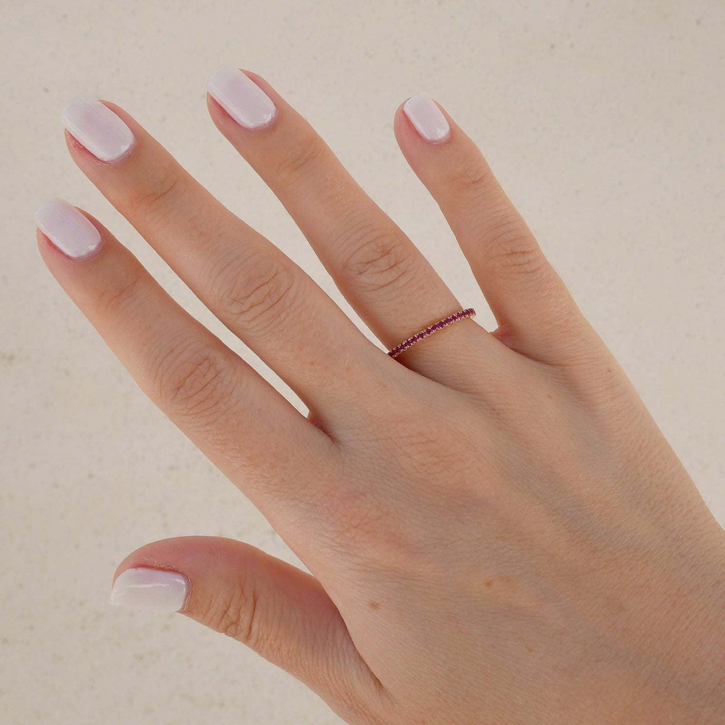 Ruby enamel heart outlet ring fake