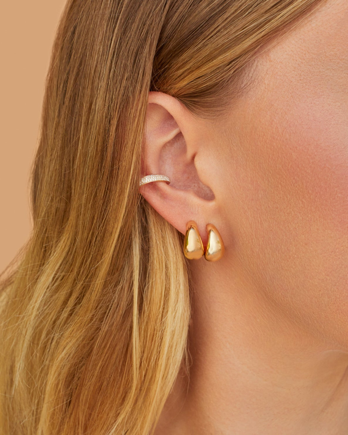 Triple Diamond Ear Cuff