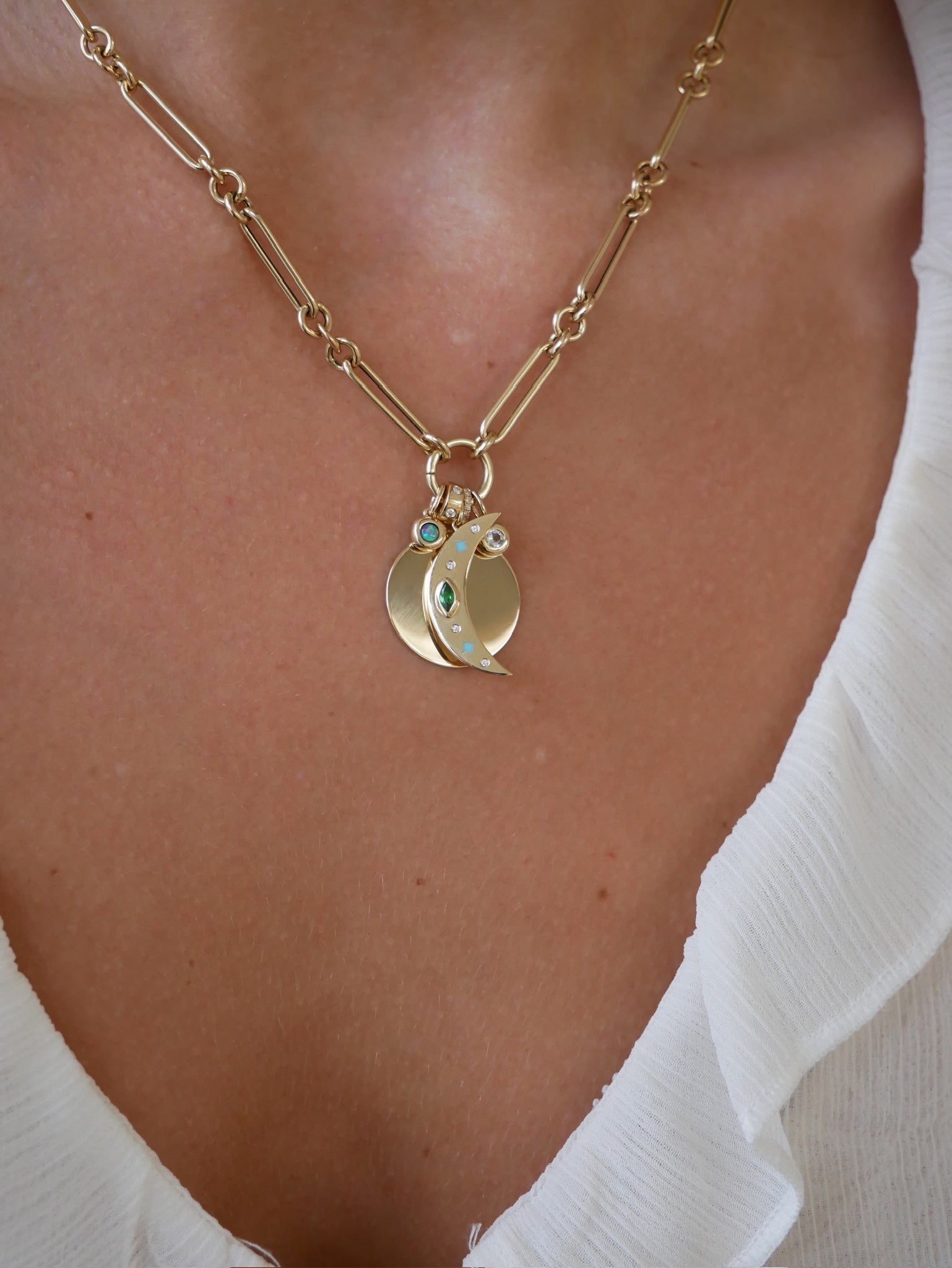 Diamond Birthstone Pillow Charm