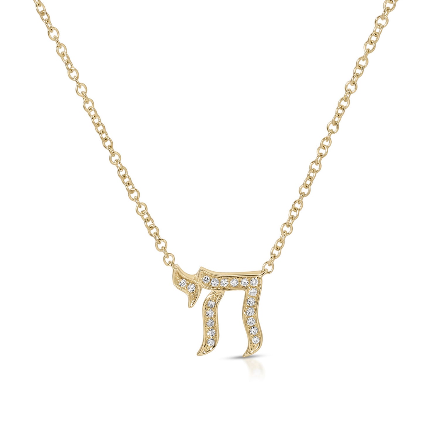 Diamond Chai Necklace