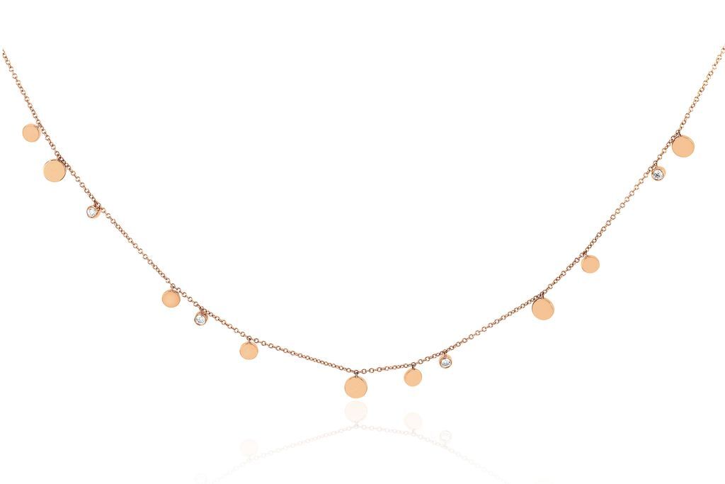 Gold & Diamond Confetti Necklace
