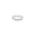 Prong Set Diamond Baguette Ear Cuff in 14k white gold