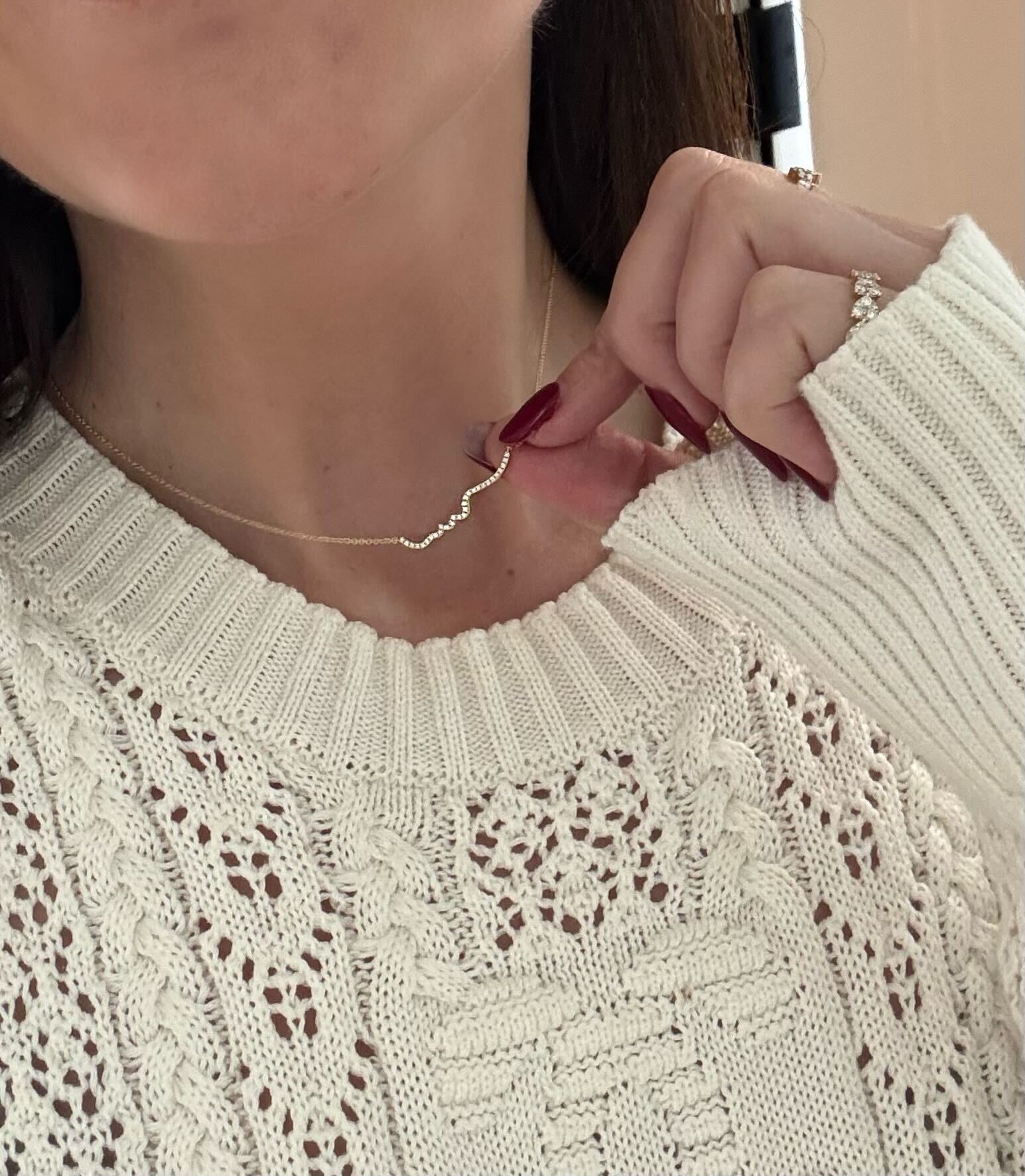 Diamond Silhouette Necklace