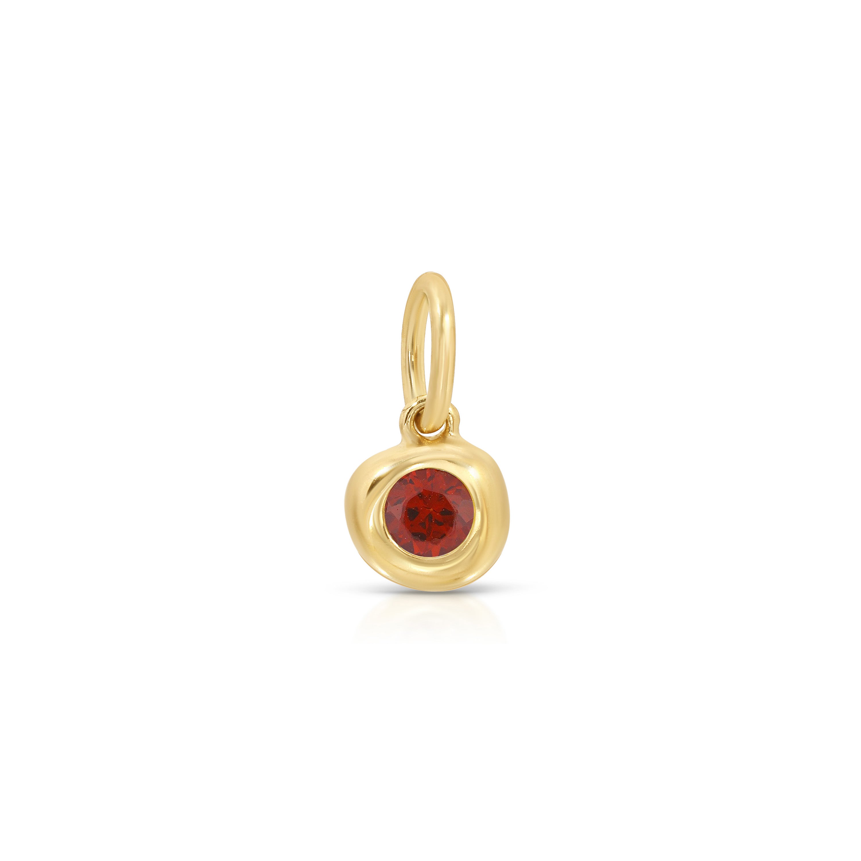 Garnet Birthstone Pillow Charm