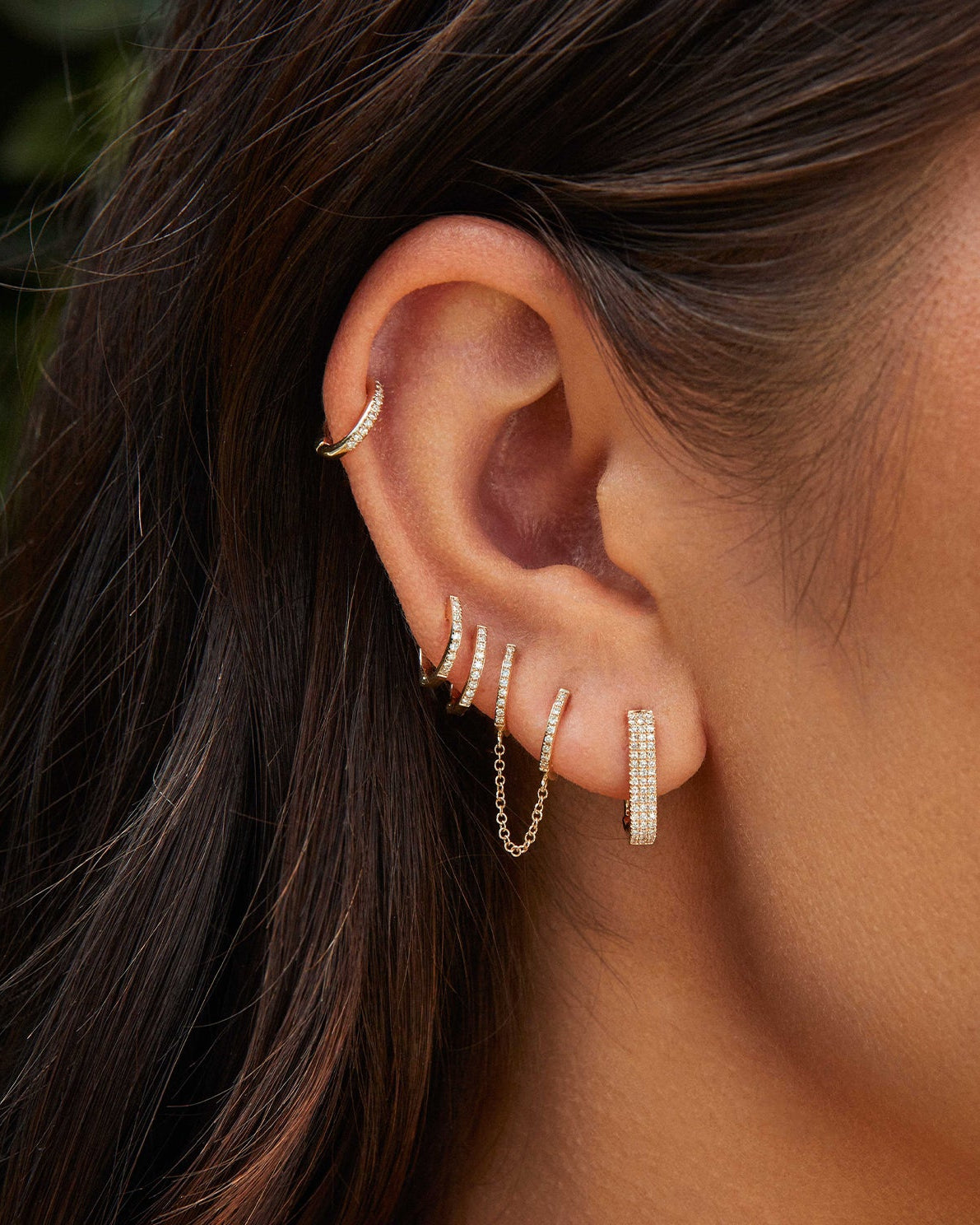 Diamond Jumbo Lola Hoop Earring
