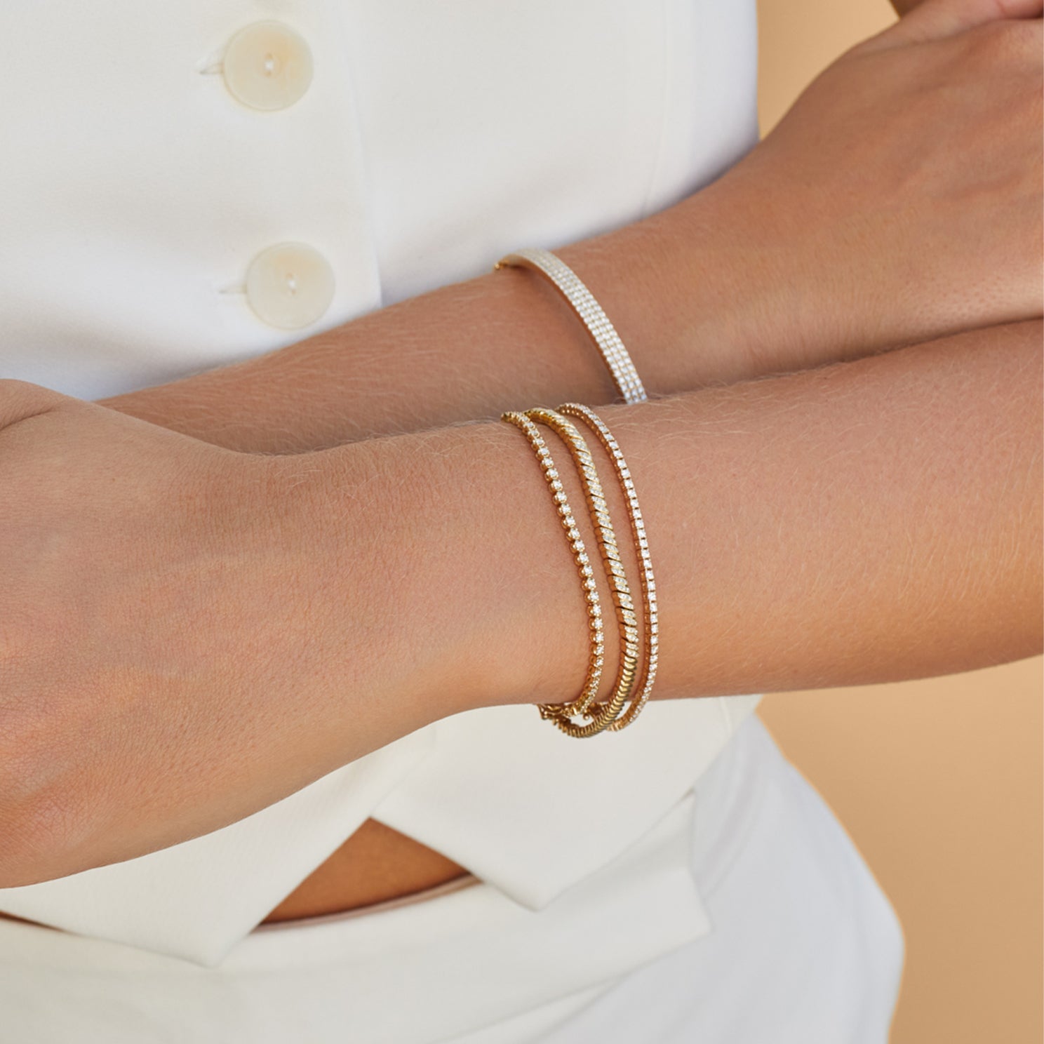 Diamond on sale twist bracelet