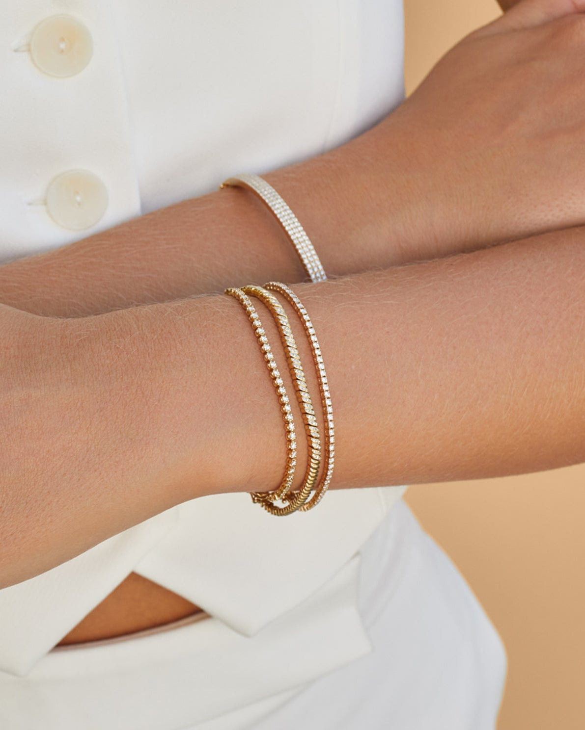 Diamond Segment Mini Link Bracelet
