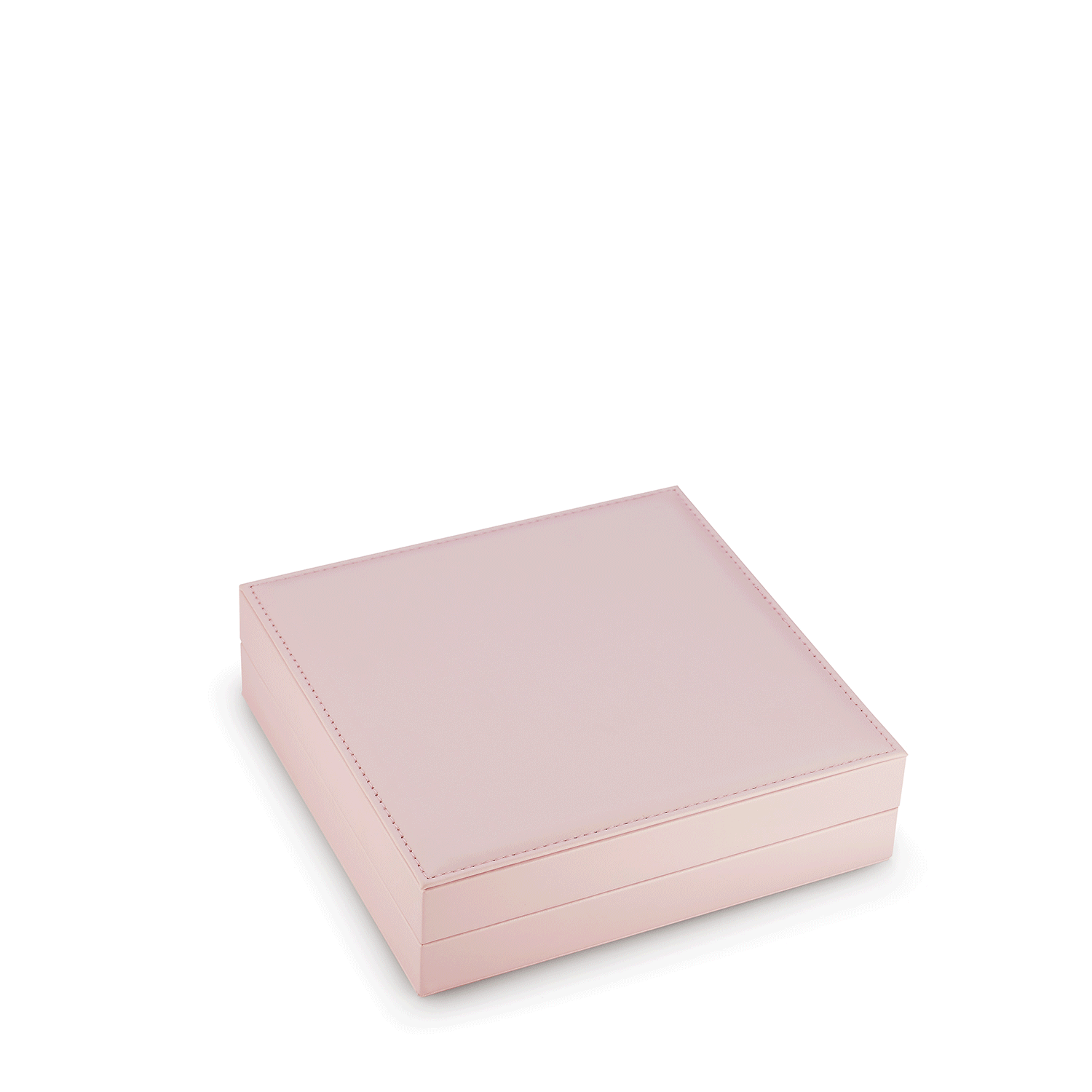 Signature Jewelry Box in the color pink opening and closing