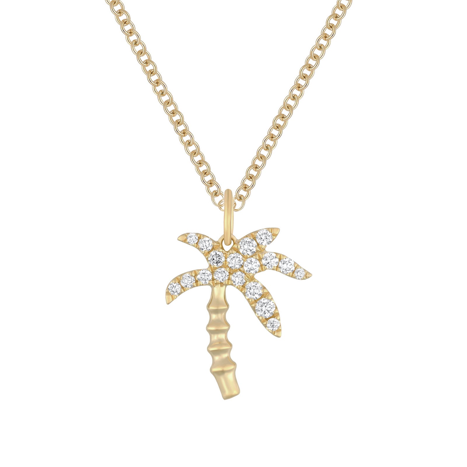 Jumbo Diamond Palm Tree Necklace