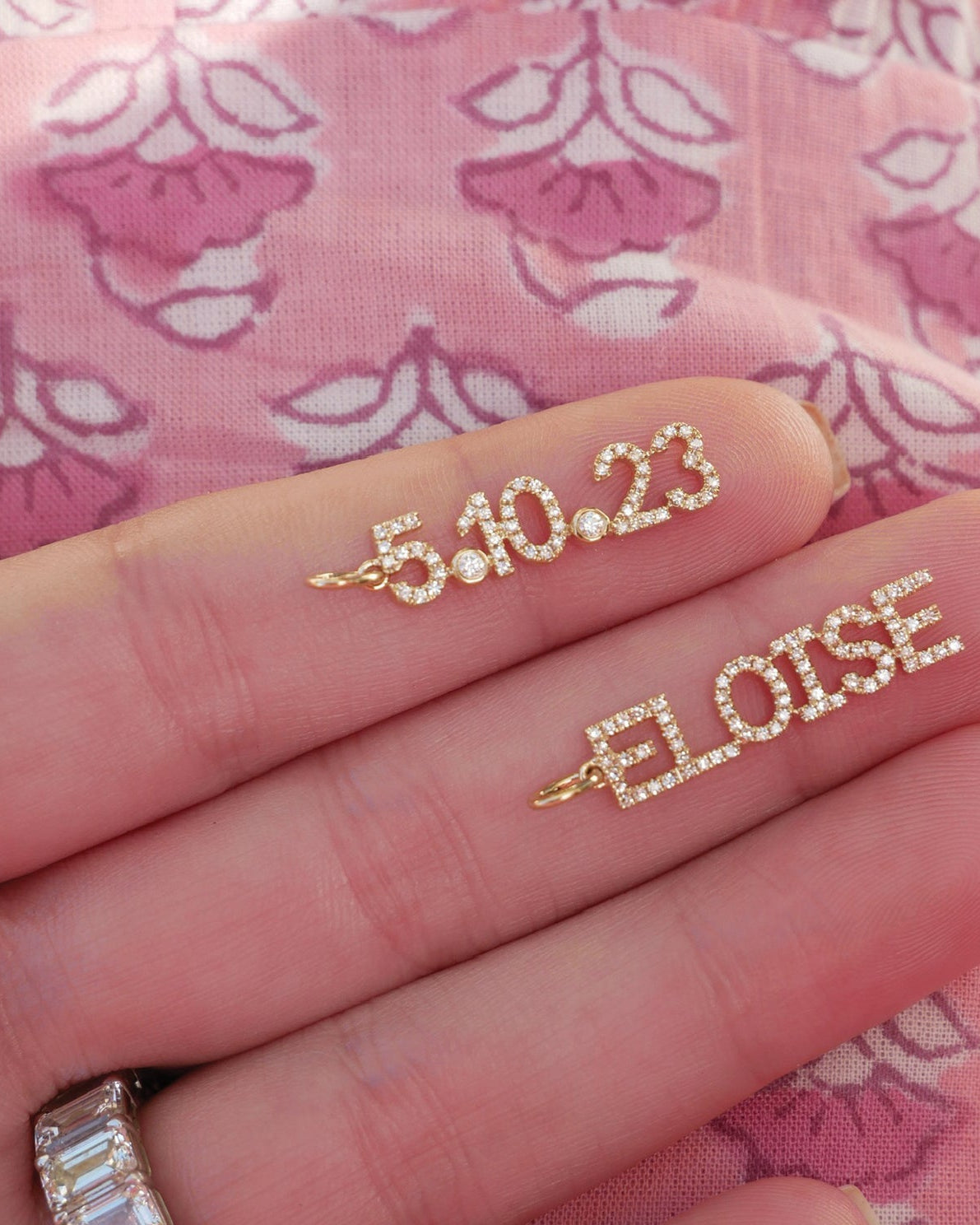 Diamond Name Charm