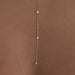 7 Prong Set Diamond Necklace in 14k yellow gold styled on model with diamond necklaces with no audio