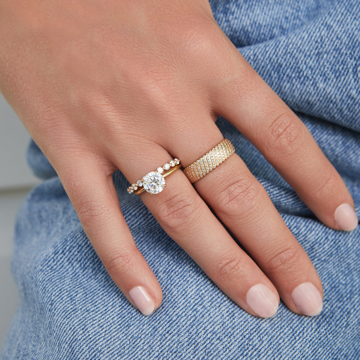 Diamond Jumbo Twist Ring