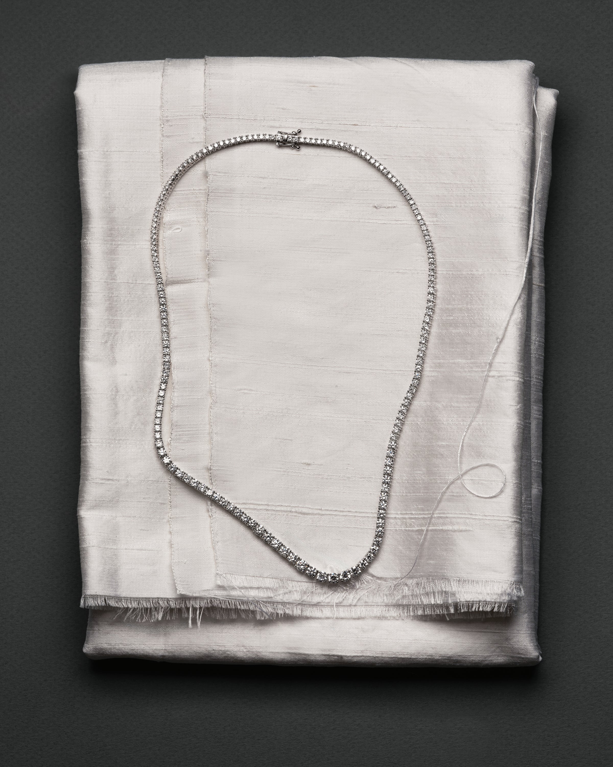 Diamond Monroe Riviera Tennis Necklace