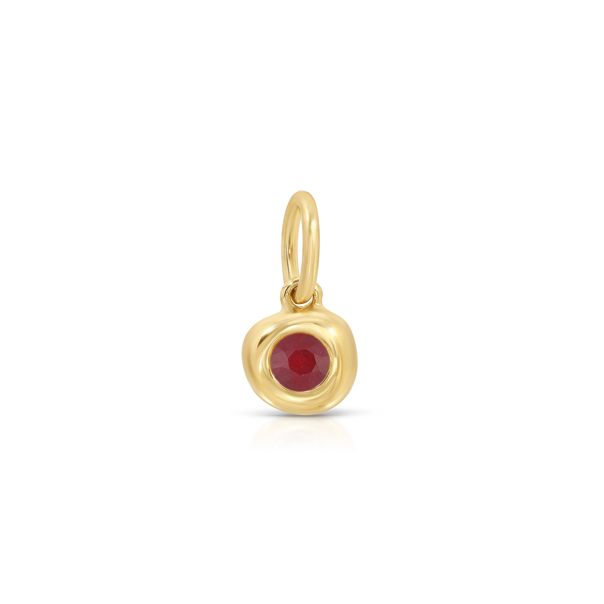 Ruby Birthstone Pillow Charm