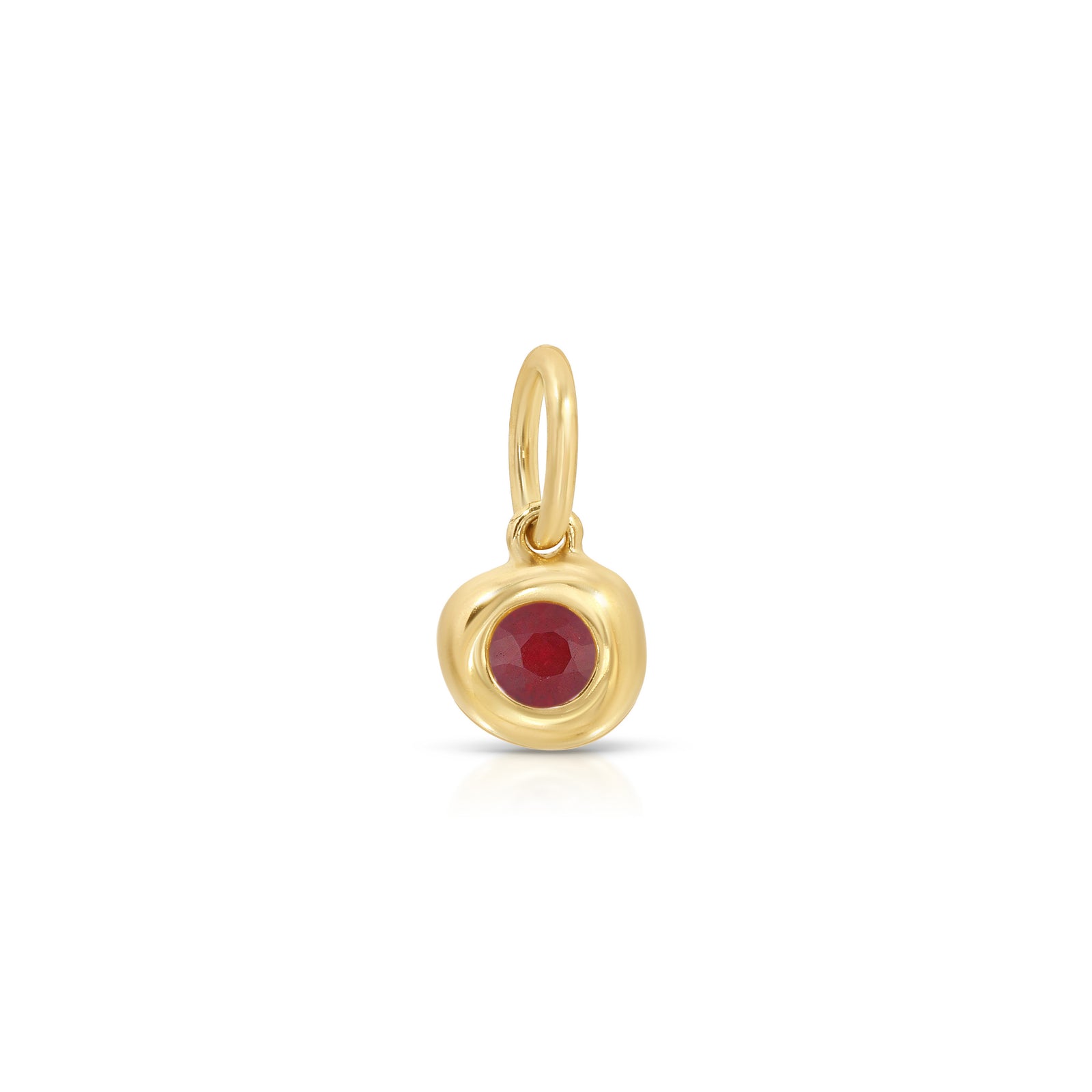 Ruby Birthstone Pillow Charm