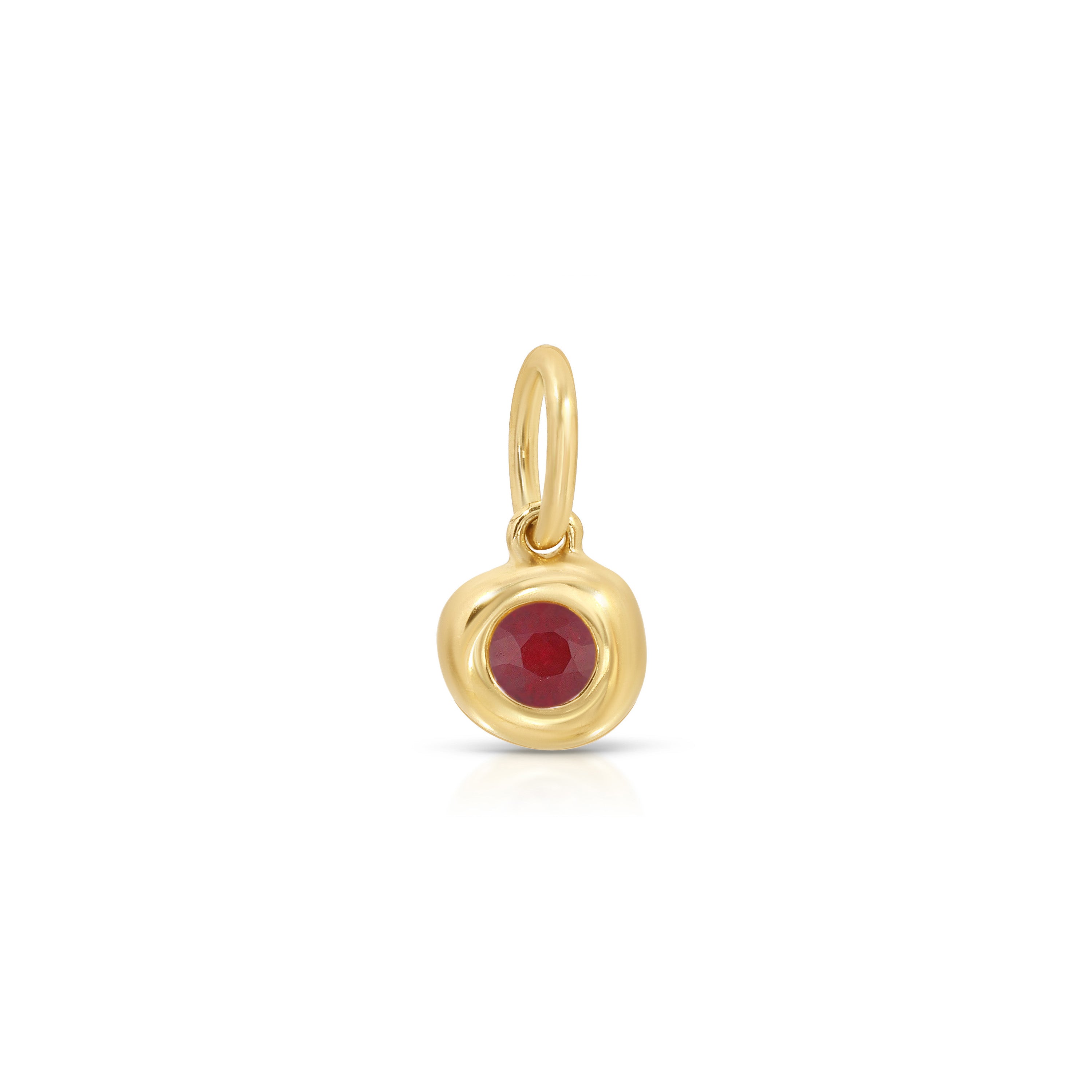 Ruby Birthstone Pillow Charm
