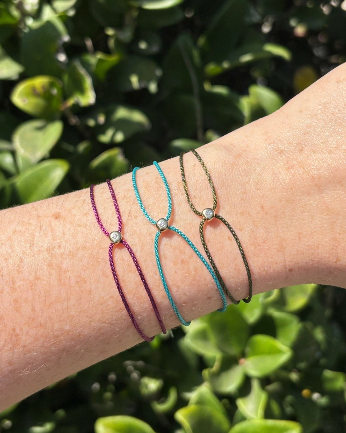 Diamond Dot Cord Bracelet