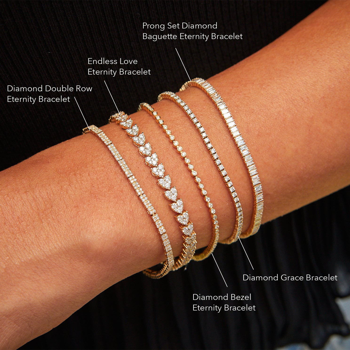 Diamond eternity bracelet Clearance