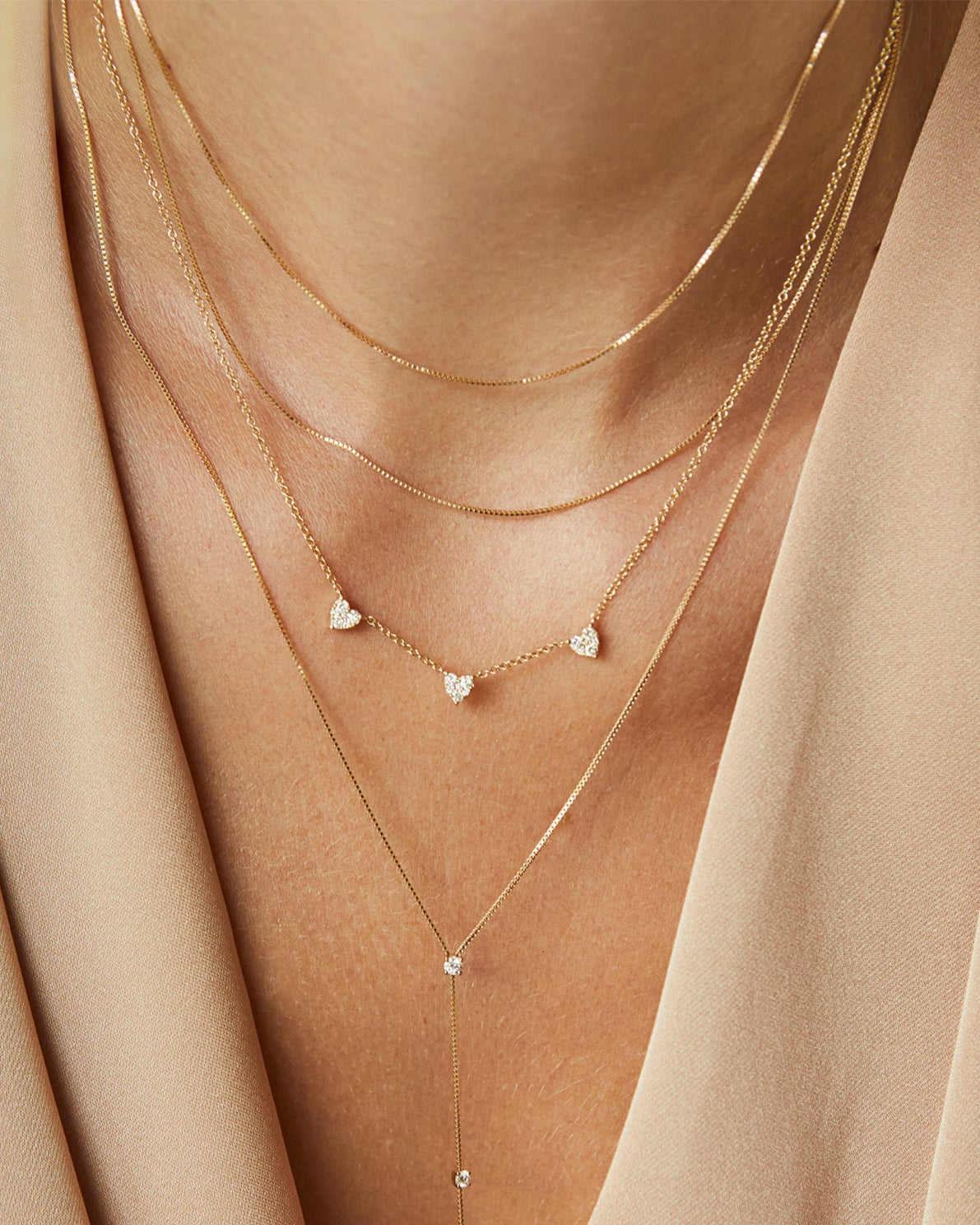 Double Strand Liquid Gold Necklace