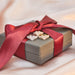 Diamond Heart Signet Ring in 14k Yellow Gold, 14k Rose Gold, 14k White Gold Displayed on Jewelry Box with Red Ribbon Detail