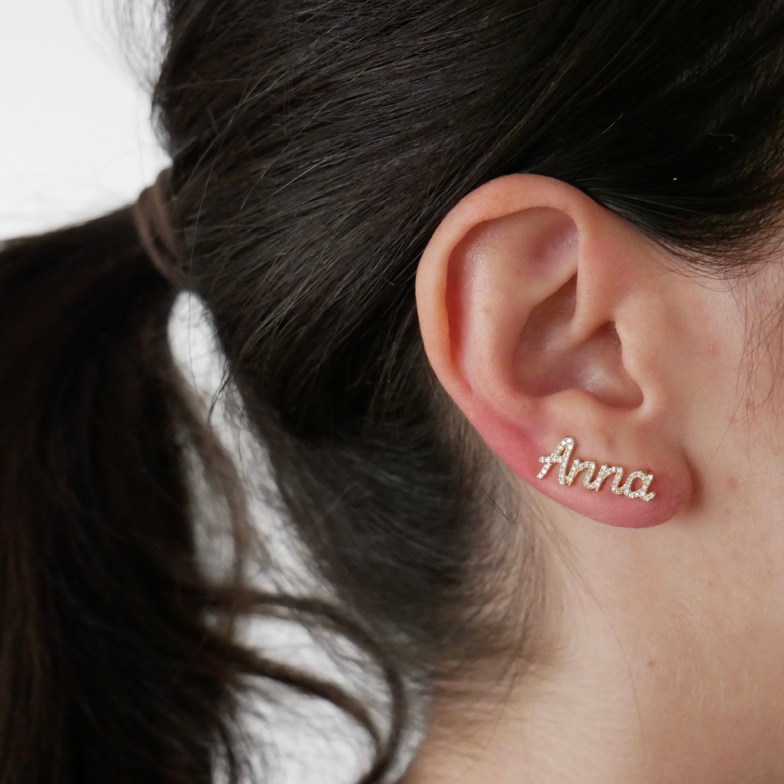 Script name earrings deals