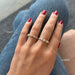 Multi Faceted Diamond Ring size comparison