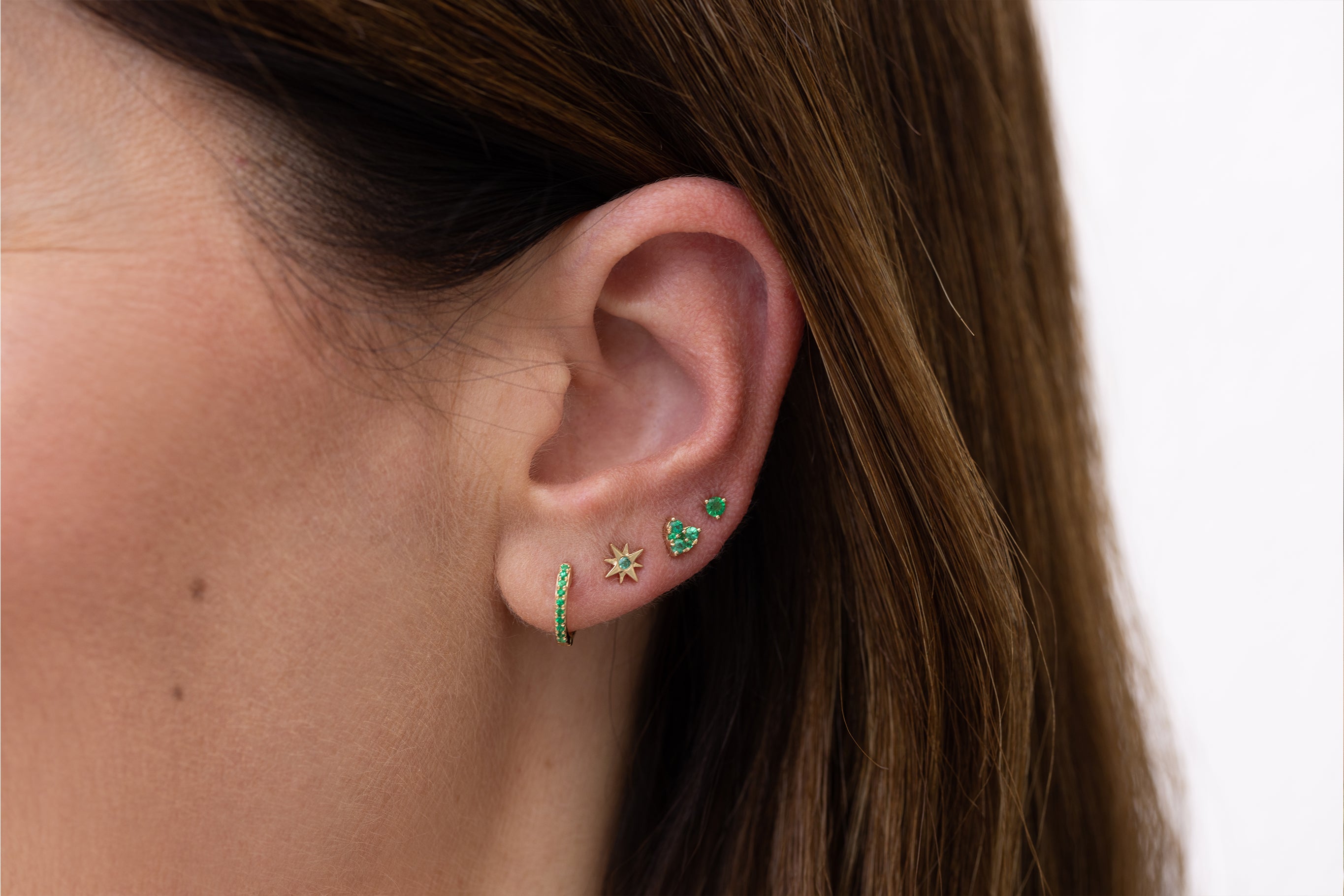 Amanda Kloots x EF Collection  |  Emerald Starburst Stud Earring