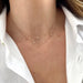 Diamond Crown Double Strand Necklace 