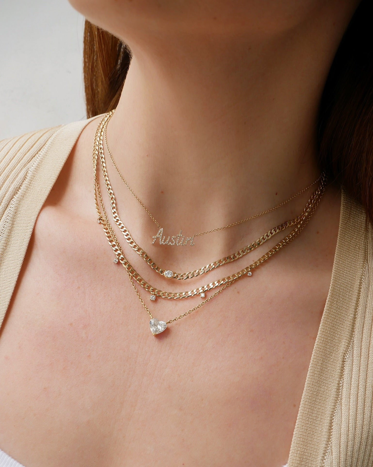 Diamond Sari Necklace